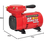 COMPRESSOR DE AR DIRETO RED 2,3PCM 1/3HP BIV. CHIAPERINI