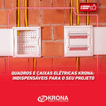 QUADRO DE DIST. EMBUTIR DISJ. 16D/11N COM BARR. BCO 1279 KRONA