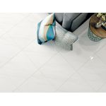 PISO EXTRA PEDRA BIANCO BRILHANTE 57X57 (CX 2,30M²) LF59124A LEF CERÂMICA