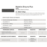 PORCELANATO RÉGUA MADEIRA BRAUNA PLUS 30X120 (CX 2,27M²) 73731 CASTELLI