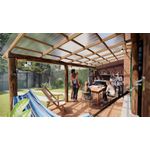 TELHA TRANSLÚCIDA PRFV ONDAFORT INCOLOR 3,66X1,10CM P2010015 AFORT