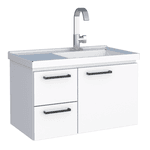 ARMÁRIO TOUCADOR AÇO ROMÃ SUSPENSO 62 X 40 X 36CM BRANCO P87708 COZIMAX