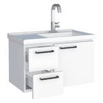 ARMÁRIO TOUCADOR AÇO ROMÃ SUSPENSO 62 X 40 X 36CM BRANCO P87708 COZIMAX