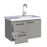 ARMÁRIO TOUCADOR AÇO ROMÃ SUSPENSO 62 X 40 X 36CM CINZA P101872 COZIMAX