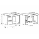 ARMÁRIO TOUCADOR AÇO ROMÃ SUSPENSO 62 X 40 X 36CM CINZA P101872 COZIMAX