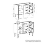 GABINETE AÇO JÚPITER 3 GAVETAS 117CM BRANCO P101616 COZIMAX