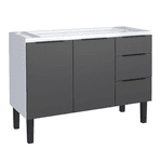 GABINETE AÇO JÚPITER 3 GAVETAS 117CM PRETO P101710 COZIMAX