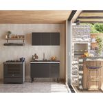 GABINETE AÇO JÚPITER 3 GAVETAS 117CM PRETO P101710 COZIMAX