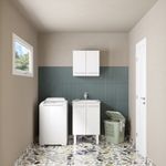 GABINETE AÇO LAVANDERIA VÊNUS 60 X 91 X 53CM BRANCO P89437 COZIMAX