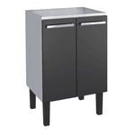 GABINETE AÇO LAVANDERIA VÊNUS 60 X 91 X 53CM PRETO P102846 COZIMAX