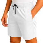 Short Moda Praia Tactel Leve Branco Liso