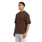 Camiseta Oversized Algodão Masculina Marrom