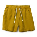 Bermuda Linho Premiun Masculina Amarelo