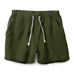 Bermuda Linho Premiun Masculina Verde Militar