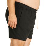 Bermuda Linho Premiun Masculina Preta Plus Size