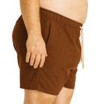 Bermuda Linho Premiun Masculina Marrom Plus Size