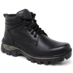 Bota De Couro Work Preta C.a 48.011