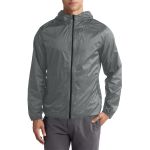 Jaqueta Corta Vento Impermeável Masculina Cinza