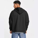 Jaqueta De Moletom Com Ziper Preta Masculina