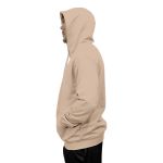 Blusa De Moletom Canguru e Capuz Bege