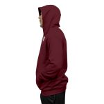 Blusa De Moletom Canguru e Capuz Vinho