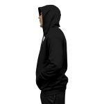 Blusa De Moletom Canguru e Capuz Preto