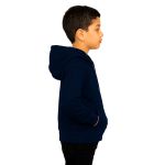 Blusa De Moletom Canguru e Capuz Azul Marinho Infantil
