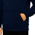 Blusa De Moletom Canguru e Capuz Azul Marinho Infantil