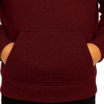 Blusa De Moletom Canguru e Capuz Vinho Infantil