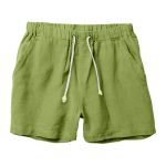 Bermuda Linho Premiun Masculina Verde Abacate