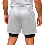 Short Dryfit Termico 2 Em 1 Liso Branco