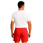 Short Moda Praia Tactel Leve Vermelho Liso