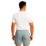 Short Moda Praia Tactel Leve Cinza Liso