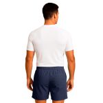 Short Moda Praia Tactel Leve Azul Marinho Liso