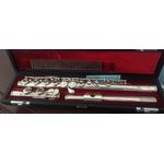 Flauta Transversal Yamaha Yfl-311 Boacal Prata Maciço Semi-Nova