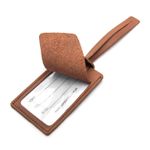 Etiqueta Para Mala em Couro Legítimo Caramelo