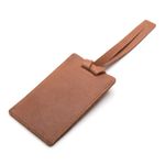 Etiqueta Para Mala em Couro Legítimo Caramelo