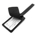 Etiqueta Para Mala em Couro Legítimo Preto