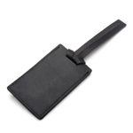 Etiqueta Para Mala em Couro Legítimo Preto