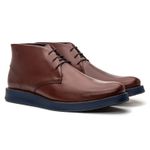 Bota Masculina Ankle Boot Cheville Castanho