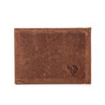 Carteira Masculina Em Couro Tam / Café