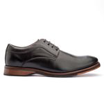 Sapato Masculino Derby Sola De Couro com Borracha Absolut Preto