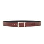 Cinto Masculino em Couro Dupla Face 4 Cm Largura - Preto / Conhaque