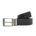 Cinto Masculino em Couro Dupla Face 4 Cm Largura - Preto / Conhaque