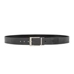 Cinto Masculino em Couro Dupla Face 4 Cm Largura - Preto / Conhaque
