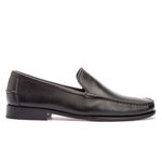 Sapato Mocassim Em Couro Sola De Couro com Antiderrapante Absolut Preto