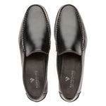 Sapato Mocassim Em Couro Sola De Couro com Antiderrapante Absolut Preto
