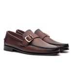 Sapato Mocassim Argentino Em Couro Sola De Couro Com Absolut Castanho