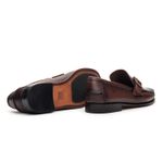 Sapato Mocassim Argentino Em Couro Sola De Couro Com Absolut Castanho