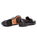 Sapato Mocassim Argentino Em Couro Sola De Couro Absolut Preto